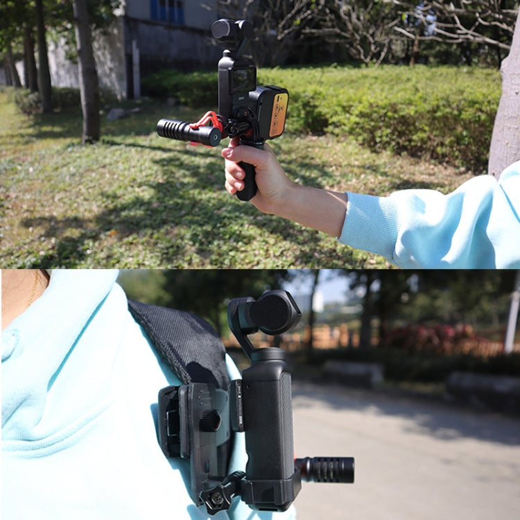 For DJI OSMO Pocket 3 Expansion Bracket Adapter Gimbal Camera Mounting Bracket Accessories, Style: Expand Bracket+Backpack Clip - Mount & Holder by PMC TechLife | Online Shopping South Africa | PMC TechLife | Buy Now Pay Later Mobicred