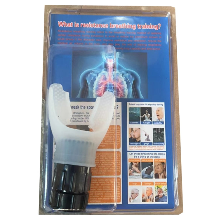 Breathing Exerciser Trainer Adjusts Resistance Lung Capacity Strengthener(White) - free shipping - PMC TechLife - Order now!