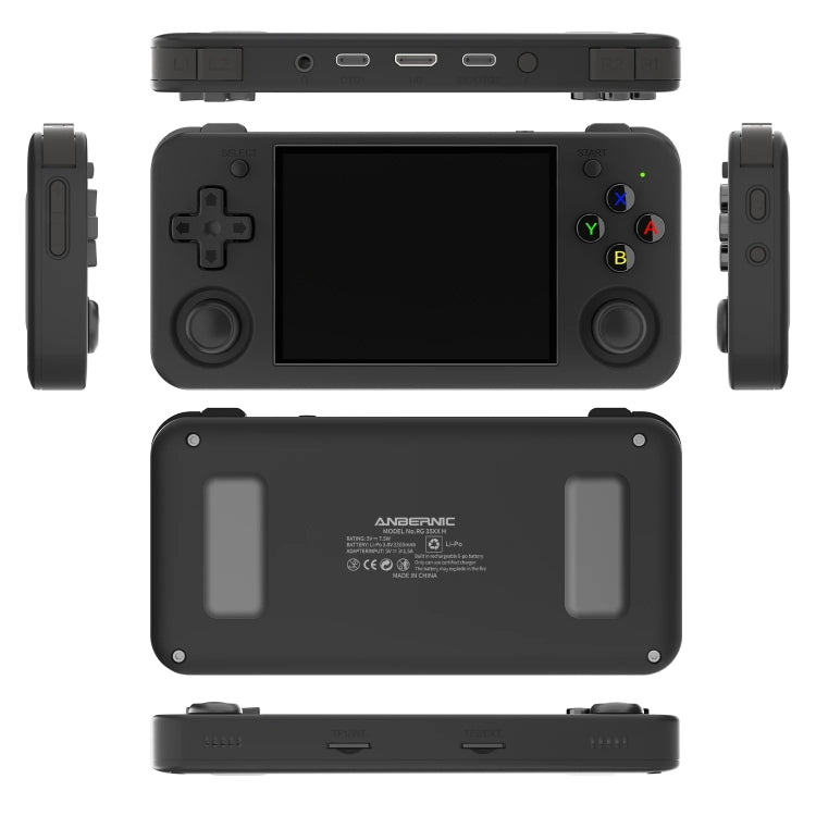 ANBERNIC RG35XX H Handheld Game Console 3.5 Inch IPS Screen Linux System 64GB+128GB(Transparent White) - free shipping - PMC TechLife - Order now!