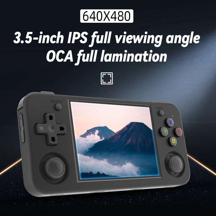 ANBERNIC RG35XX H Handheld Game Console 3.5 Inch IPS Screen Linux System 64GB+128GB(Black) - free shipping - PMC Jewellery - Order now!