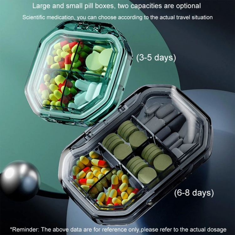 Portable Mini Compartmentalized Sealed Pill Box Weekly Morning And Evening Pill Capsule Dispensing Box, Style: 6 Grids Blue - free shipping - PMc TechLife - Order now!