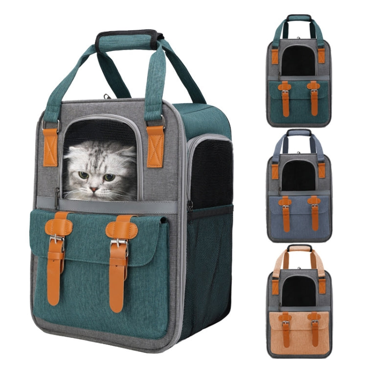 Outdoor Portable Shoulder Pet Backpack Handheld Foldable Breathable Cat Bag(Style 6 Orange) - Pet Bags by PMC TechLife | Online Shopping South Africa | PMC TechLife | Buy Now Pay Later Mobicred