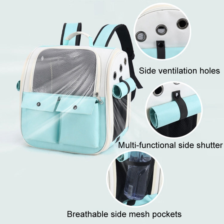 Breathable Square Cat Backpack Foldable Outdoor Portable Pet Bag(Model 4 Pink) - Pet Bags by PMC TechLife | Online Shopping South Africa | PMC TechLife | Buy Now Pay Later Mobicred