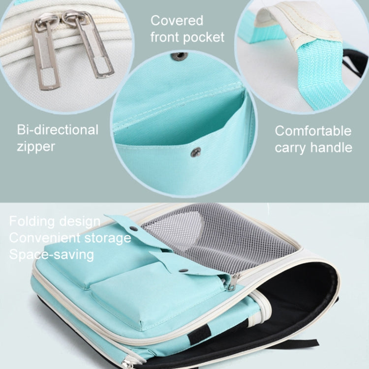 Breathable Square Cat Backpack Foldable Outdoor Portable Pet Bag(Model 4 Blue) - Pet Bags by PMC TechLife | Online Shopping South Africa | PMC TechLife | Buy Now Pay Later Mobicred