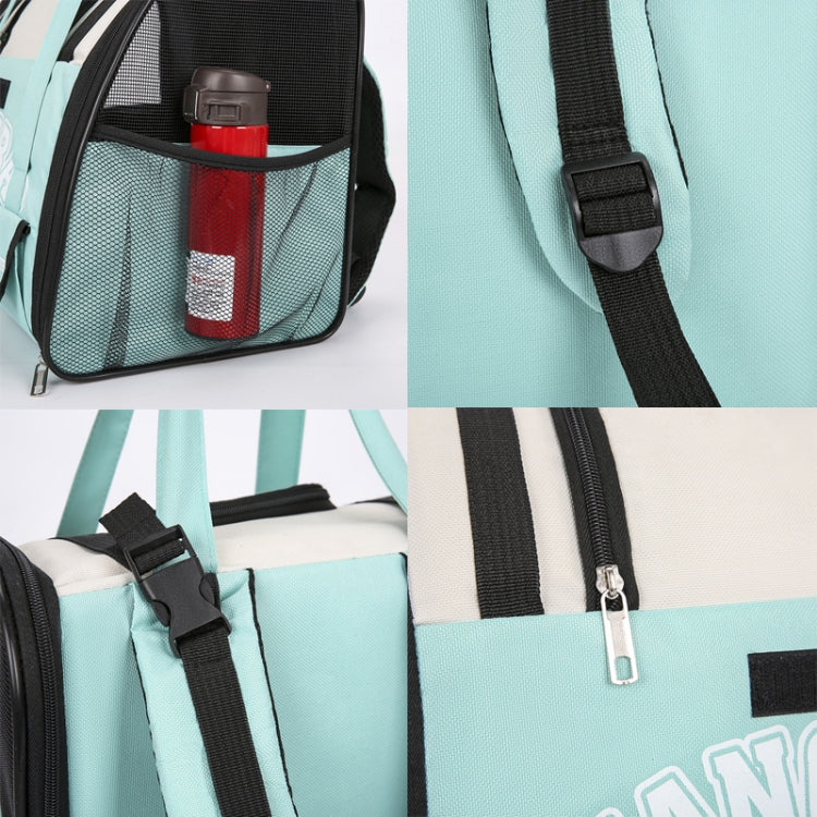 Simple Contrasting Pet Backpack Space Capsule Cat Bag Shoulder Dog Bag(Model 5 Blue) - Pet Storages & Bags by PMC TechLife | Online Shopping South Africa | PMC TechLife | Buy Now Pay Later Mobicred