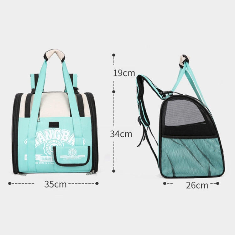 Simple Contrasting Pet Backpack Space Capsule Cat Bag Shoulder Dog Bag(Model 5 Blue) - Pet Storages & Bags by PMC TechLife | Online Shopping South Africa | PMC TechLife | Buy Now Pay Later Mobicred