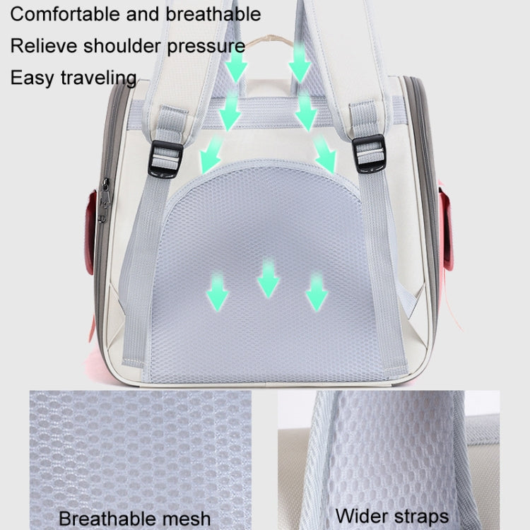Outdoor Cat Backpack Large Capacity Breathable Pet Bag(Model 7 Yellow) - Pet Bags by PMC TechLife | Online Shopping South Africa | PMC TechLife | Buy Now Pay Later Mobicred