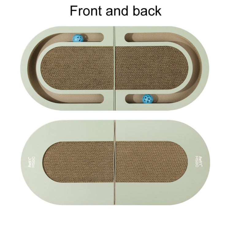 Pet Fun Cats Scratching Board Cats Claw Rubbing Toys Foldable With Ball(Green) - Cat Scratch Board by PMC TechLife | Online Shopping South Africa | PMC TechLife | Buy Now Pay Later Mobicred