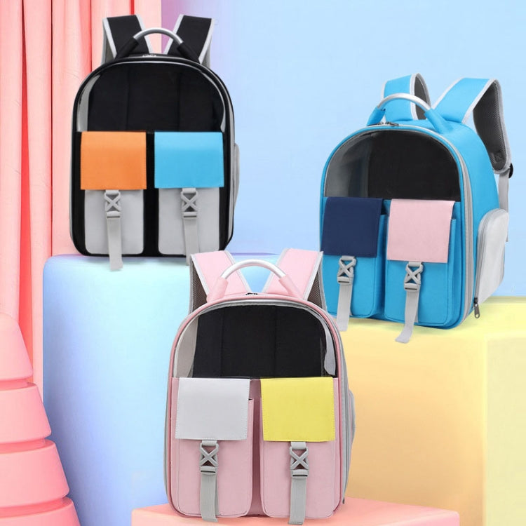 Pets Colorful Double Shoulder Bag Cats And Dogs Outing Carrying Capsule Backpacks(Model 6 Pink) - Pet Bags by PMC TechLife | Online Shopping South Africa | PMC TechLife | Buy Now Pay Later Mobicred