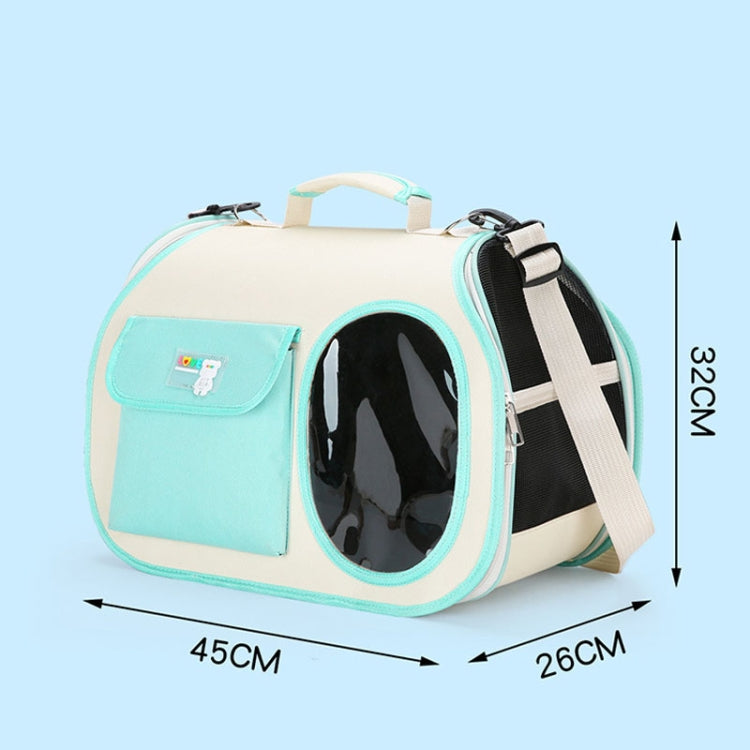 Crossbody Pet Bag Cast And Dogs Outdoor Carrying Portable Single Shoulder Bag(Green) - Pet Bags by PMC TechLife | Online Shopping South Africa | PMC TechLife | Buy Now Pay Later Mobicred