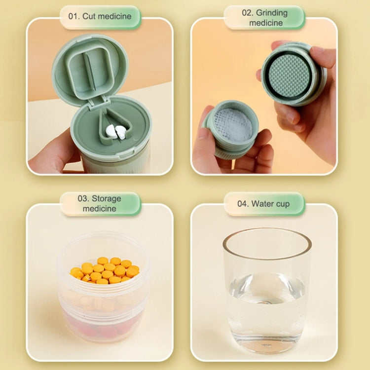 Portable 4 In 1 Mini Pill Box Multifunctional Cutting And Dispensing Device(Pink) - free shipping - PMC TechLife - Order now!