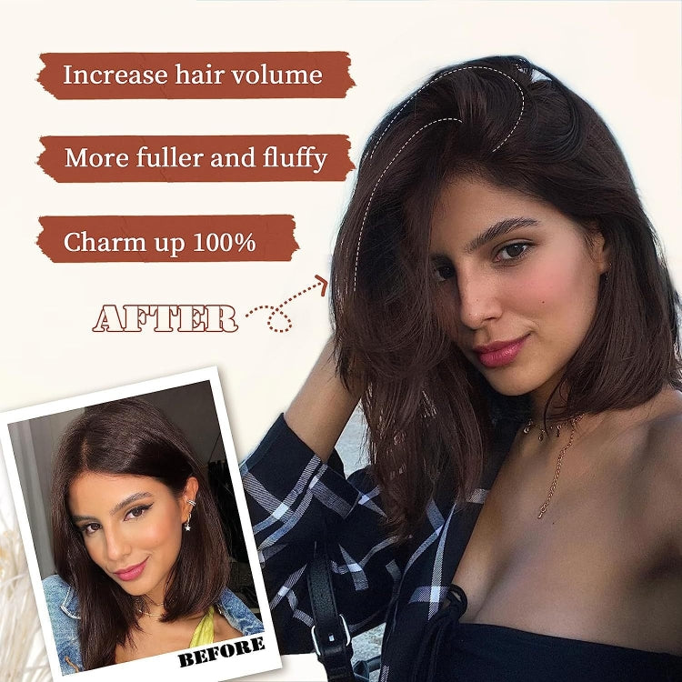 Invisible Pad Hair Roots Both Sides Puffy Wig Piece Faux Hair Extension Pad Hair Piece, Color: 10cm Natural Black - free shipping - PMC TechLife - Order now!