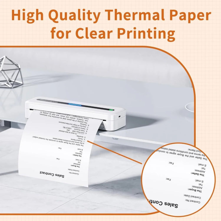 Phomemo 2rolls /Box A4 Writing Quick-Drying Thermal Paper 10-Year Long-Lasting For M832 / M833 / M834 / M835 Printer - Printer Accessories by PMC TechLife | Online Shopping South Africa | PMC TechLife | Buy Now Pay Later Mobicred