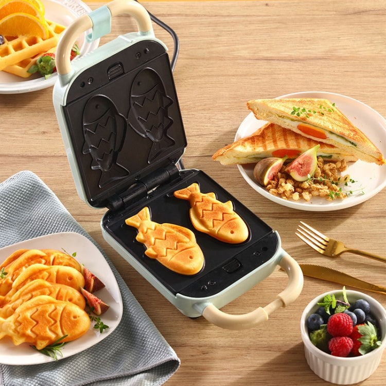 4 In 1 YIDPU Multifunctional Family Breakfast Maker Light Diet Sandwich Waffle Baker, CN Plug(Green) - free shipping - PMC TechLife - Order now!