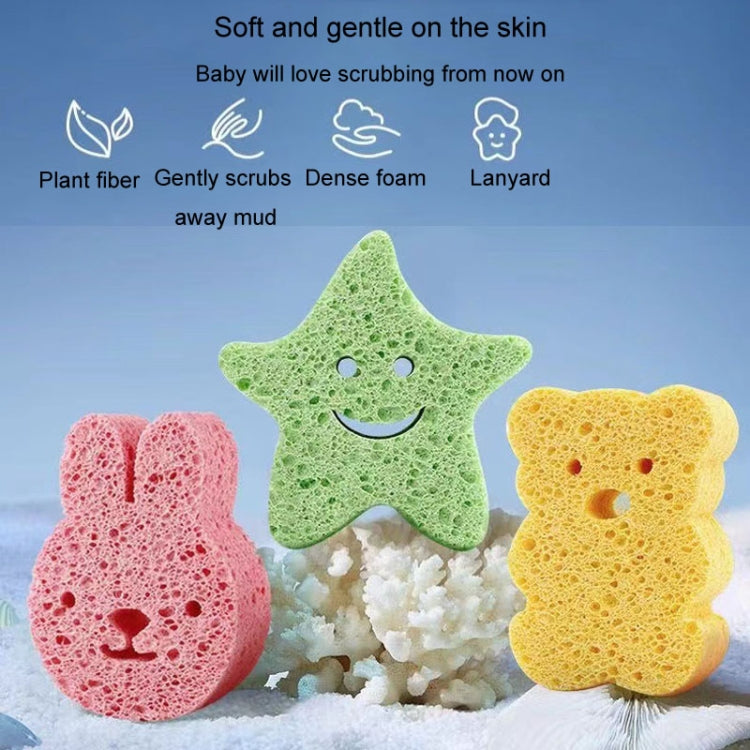 Baby Bathing Wood Pulp Sponge Cute Cartoon Soft Bath Sponge Bath Scrubber, Model: Duck - Bath Brushes & Sponges by PMc TechLife | Online Shopping South Africa | PMc TechLife | Buy Now Pay Later Mobicred