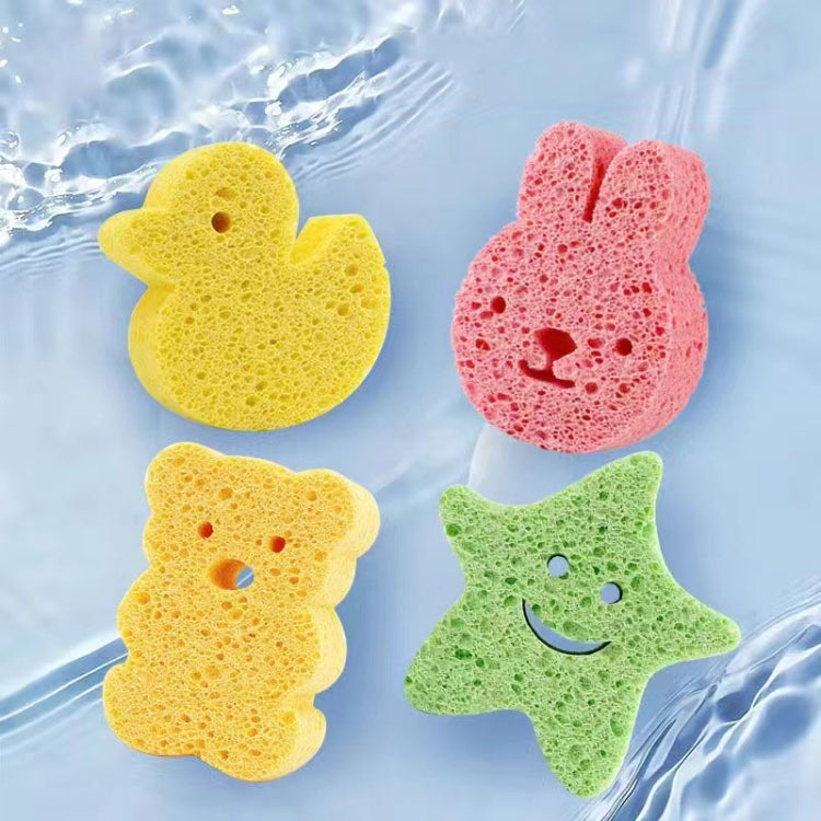 Baby Bathing Wood Pulp Sponge Cute Cartoon Soft Bath Sponge Bath Scrubber, Model: Duck - Bath Brushes & Sponges by PMc TechLife | Online Shopping South Africa | PMc TechLife | Buy Now Pay Later Mobicred
