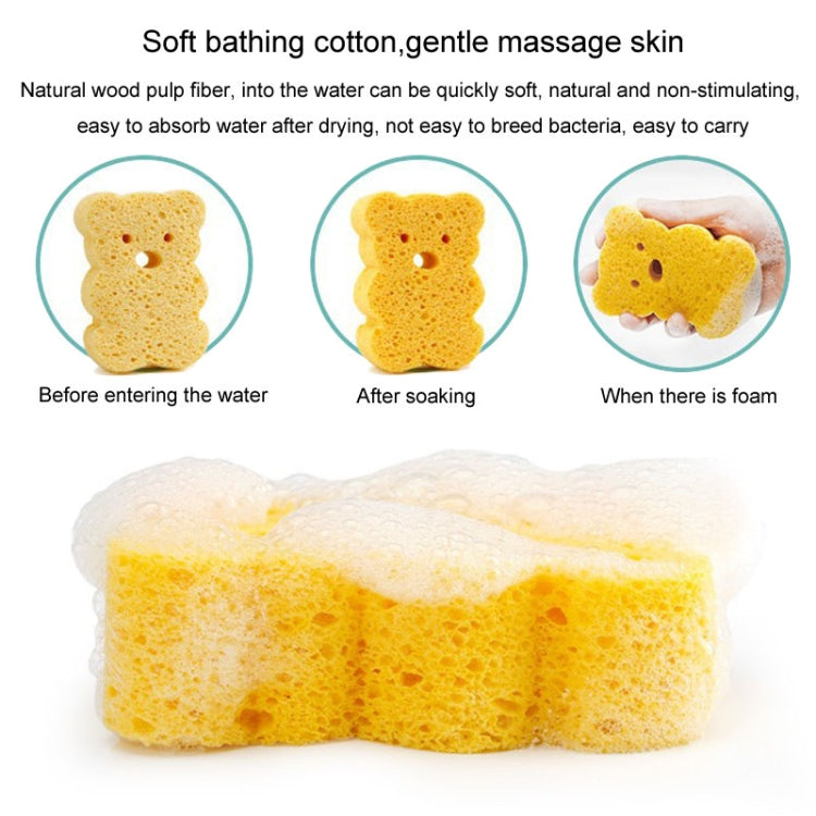 Baby Bathing Wood Pulp Sponge Cute Cartoon Soft Bath Sponge Bath Scrubber, Model: Little Star - Bath Brushes & Sponges by PMc TechLife | Online Shopping South Africa | PMc TechLife | Buy Now Pay Later Mobicred