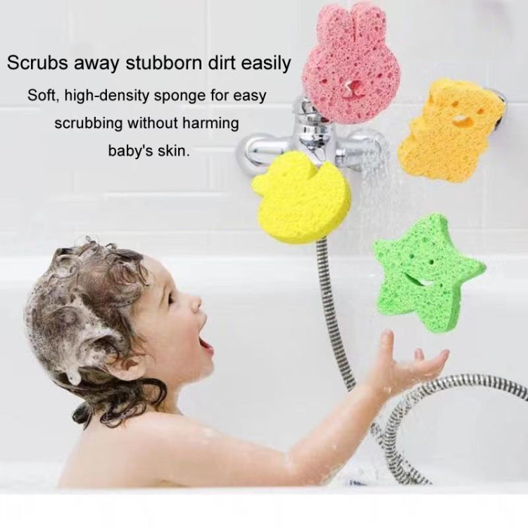Baby Bathing Wood Pulp Sponge Cute Cartoon Soft Bath Sponge Bath Scrubber, Model: Bunny - Bath Brushes & Sponges by PMc TechLife | Online Shopping South Africa | PMc TechLife | Buy Now Pay Later Mobicred