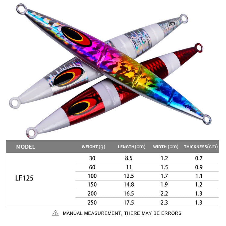 PROBEROS F125 Jogging Steelhead Deep Sea Boat Fishing Lure Rapid Sinking Sea Fishing Fake Bait, Size: 100g(Luminous Color C) - Fishing Lures by PROBEROS | Online Shopping South Africa | PMC TechLife | Buy Now Pay Later Mobicred