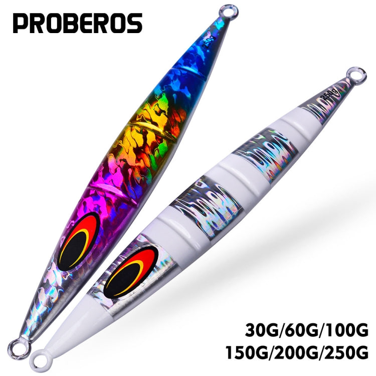 PROBEROS F125 Jogging Steelhead Deep Sea Boat Fishing Lure Rapid Sinking Sea Fishing Fake Bait, Size: 100g(Luminous Color C) - Fishing Lures by PROBEROS | Online Shopping South Africa | PMC TechLife | Buy Now Pay Later Mobicred