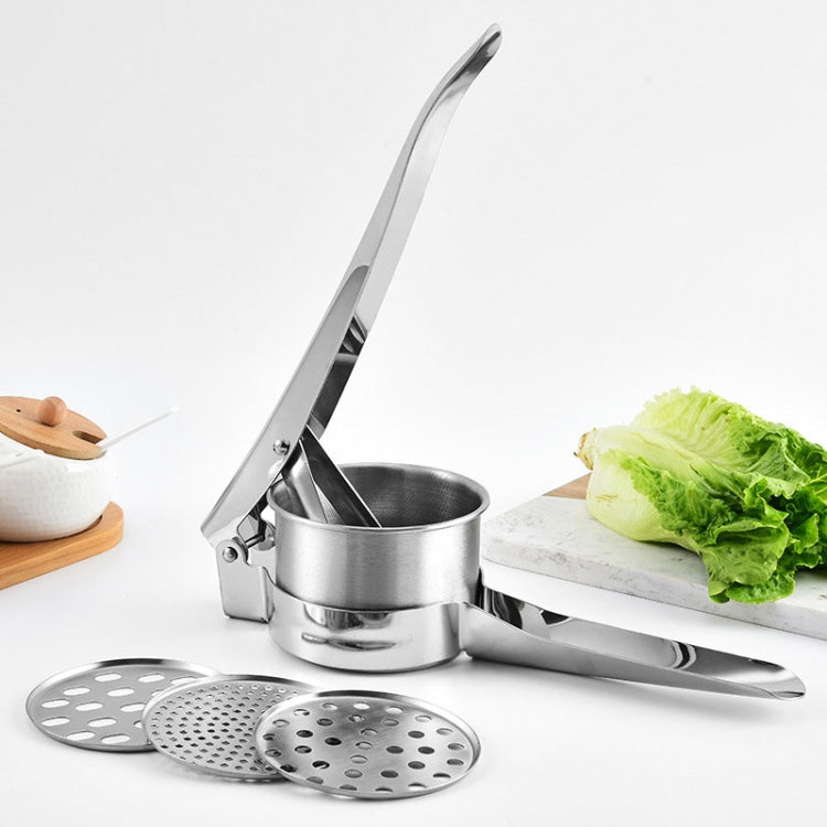 Stainless Steel Potato Press Manual Juicer Vegetable And Fruit Squeezer, Model: SJ-01 Bottom Hole - Stirrer & Squeezer by PMc TechLife | Online Shopping South Africa | PMc TechLife | Buy Now Pay Later Mobicred