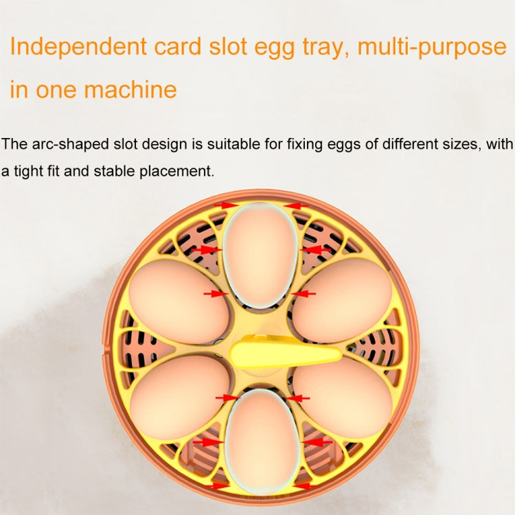 6-Eggs Small Household Experimental Children Smart Chicken Incubators, Spec: Dual-electric Automatic EU Plug - Incubators by PMC TechLife | Online Shopping South Africa | PMC TechLife
