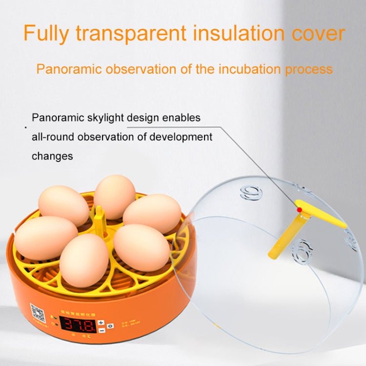 6-Eggs Small Household Experimental Children Smart Chicken Incubators, Spec: Automatic AU Plug - Incubators by PMC Jewellery | Online Shopping South Africa | PMC Jewellery