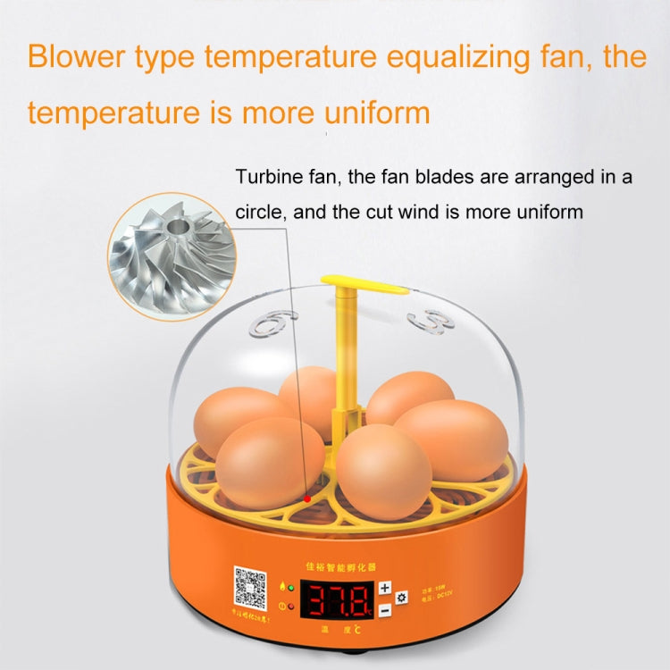 6-Eggs Small Household Experimental Children Smart Chicken Incubators, Spec: Dual-electric Automatic US Plug - Incubators by PMC TechLife | Online Shopping South Africa | PMC TechLife