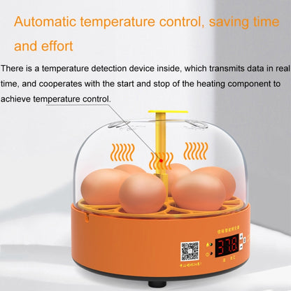 6-Eggs Small Household Experimental Children Smart Chicken Incubators, Spec: Dual-electric Automatic US Plug - Incubators by PMC Jewellery | Online Shopping South Africa | PMC Jewellery