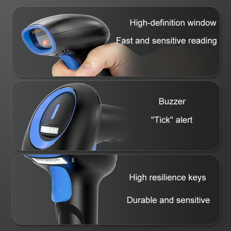 Supermarket Cashier Express Scanner Warehouse Handheld Barcode Scanning Device, Model: Wired Red Light - Barcode Scanner by PMC TechLife | Online Shopping South Africa | PMC TechLife | Buy Now Pay Later Mobicred