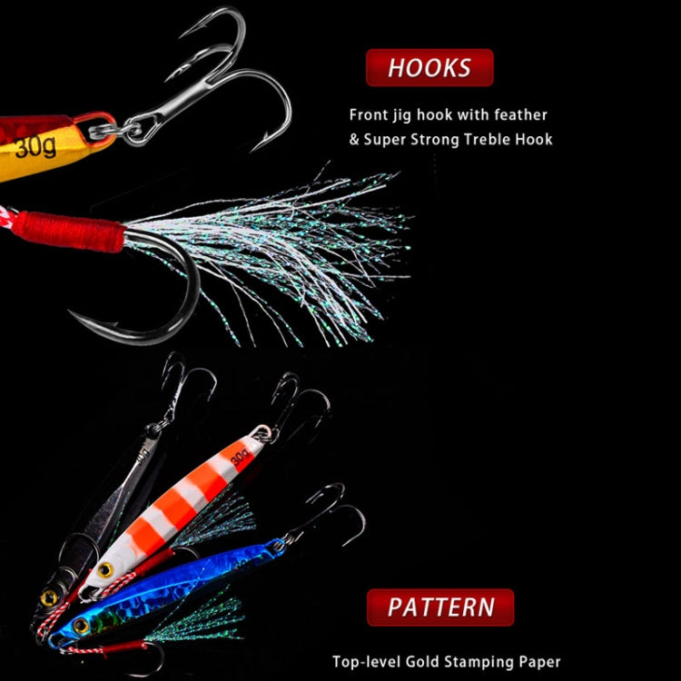 PROBEROS LF128 Long Casting Lure Iron Plate Lead Fish Freshwater Sea Fishing Warp Bass Metal Sequins Baits, Size: 10g(Color E) - Fishing Lures by PROBEROS | Online Shopping South Africa | PMC TechLife | Buy Now Pay Later Mobicred