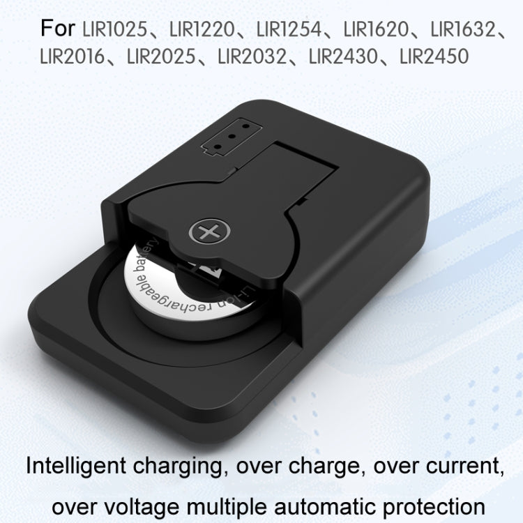 4.2V LIR2032/2450 Button Battery Universal Charger(White With Cable) - Charger & Converter by PMC TechLife | Online Shopping South Africa | PMC TechLife