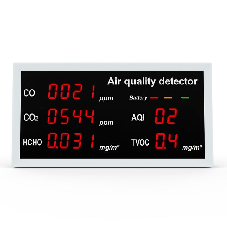 5-in-1 Indoor Home Portable Air Monitor TVOC Formaldehyde Detector(W17 White) - Air & Water Quality Tester by PMC Jewellery | Online Shopping South Africa | PMC Jewellery | Buy Now Pay Later Mobicred