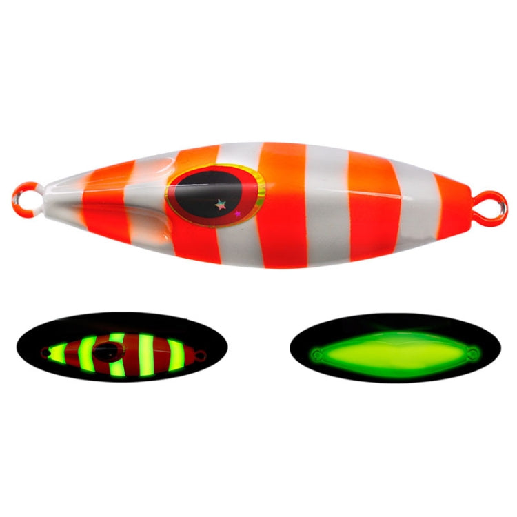 PROBEROS LF124 Deep Sea Iron Plate Lead Fish Fishing Lure Slow Sinking Rocking Luminous Boat Fishing Bait, Size: 80g(Color A) - Fishing Lures by PROBEROS | Online Shopping South Africa | PMC TechLife | Buy Now Pay Later Mobicred