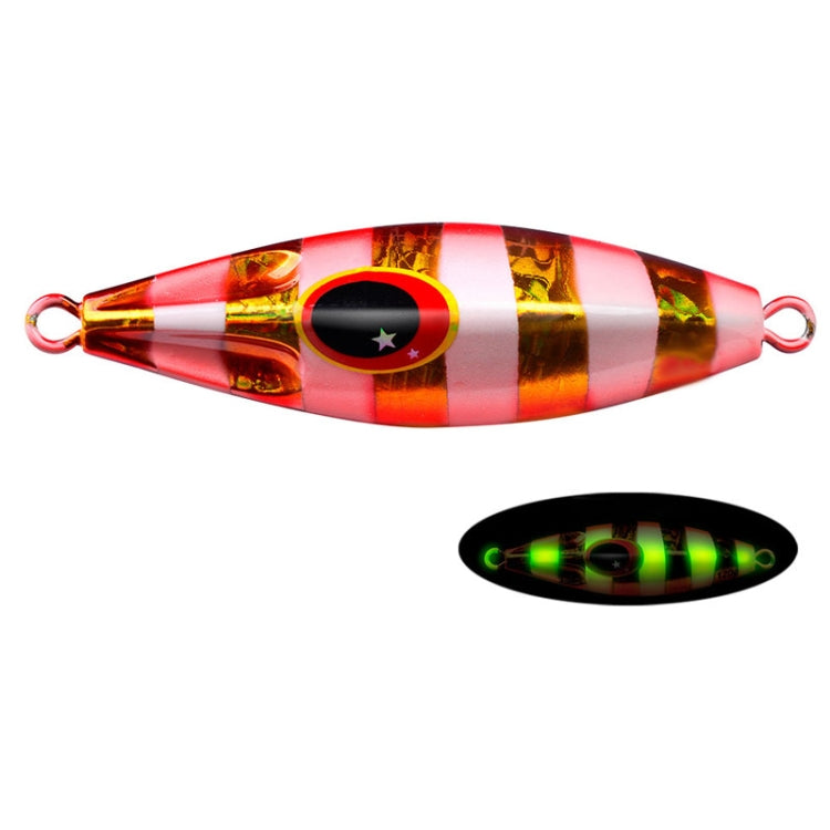 PROBEROS LF124 Deep Sea Iron Plate Lead Fish Fishing Lure Slow Sinking Rocking Luminous Boat Fishing Bait, Size: 80g(Color C) - Fishing Lures by PROBEROS | Online Shopping South Africa | PMC TechLife | Buy Now Pay Later Mobicred