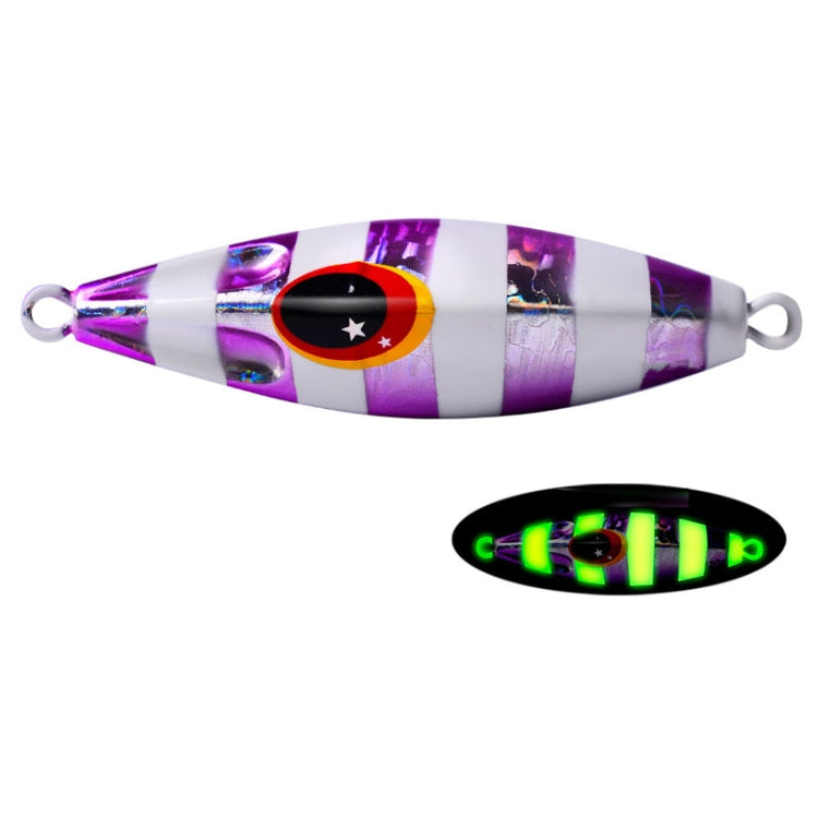 PROBEROS LF124 Deep Sea Iron Plate Lead Fish Fishing Lure Slow Sinking Rocking Luminous Boat Fishing Bait, Size: 100g(Color B) - Fishing Lures by PROBEROS | Online Shopping South Africa | PMC TechLife | Buy Now Pay Later Mobicred