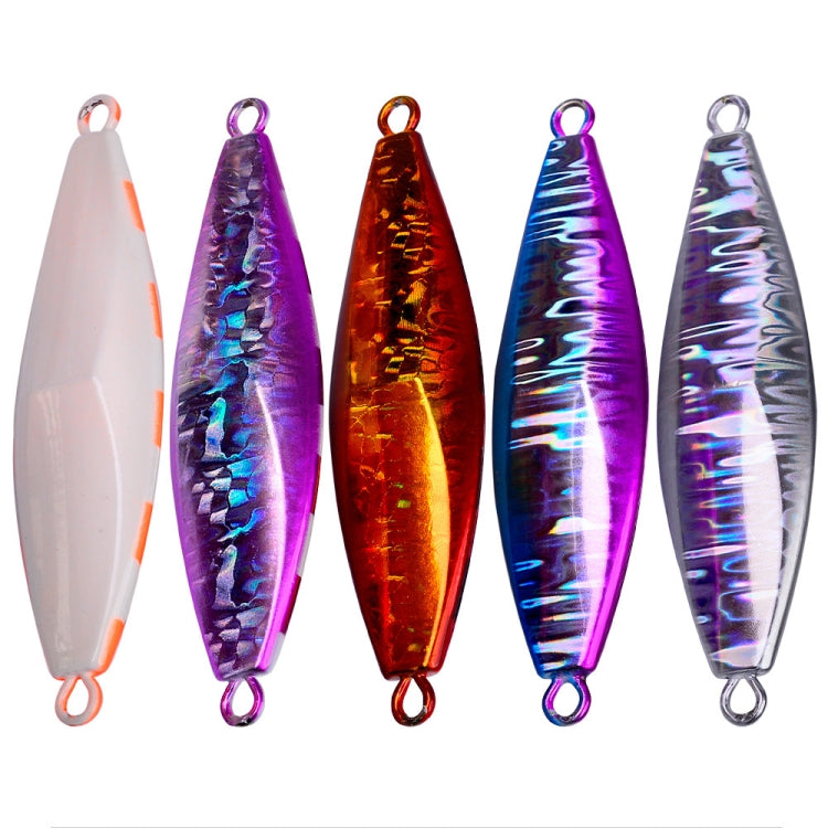PROBEROS LF124 Deep Sea Iron Plate Lead Fish Fishing Lure Slow Sinking Rocking Luminous Boat Fishing Bait, Size: 80g(Color C) - Fishing Lures by PROBEROS | Online Shopping South Africa | PMC TechLife | Buy Now Pay Later Mobicred