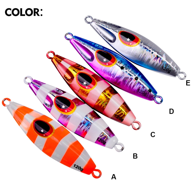 PROBEROS LF124 Deep Sea Iron Plate Lead Fish Fishing Lure Slow Sinking Rocking Luminous Boat Fishing Bait, Size: 100g(Color B) - Fishing Lures by PROBEROS | Online Shopping South Africa | PMC TechLife | Buy Now Pay Later Mobicred