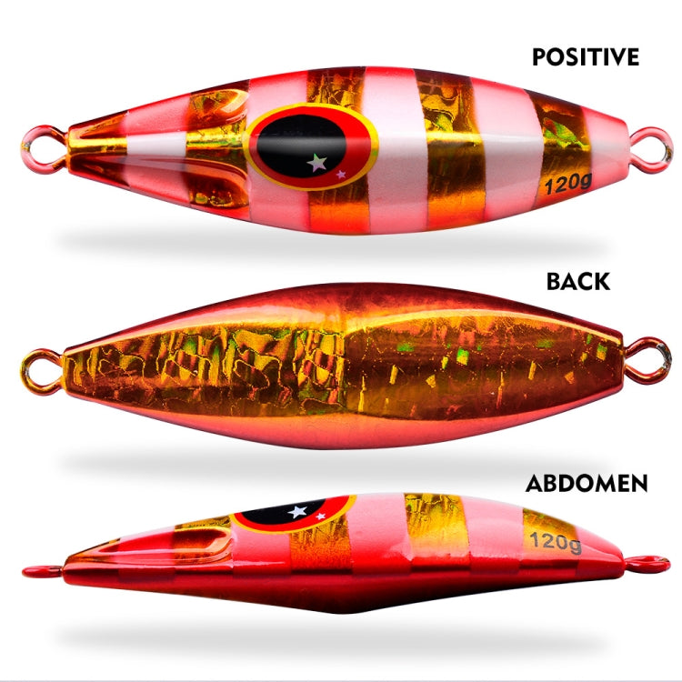 PROBEROS LF124 Deep Sea Iron Plate Lead Fish Fishing Lure Slow Sinking Rocking Luminous Boat Fishing Bait, Size: 120g(Color B) - free shipping - PMC TechLife - Order now!