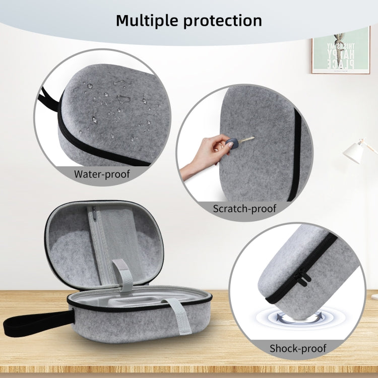 JYS-APP001 For Apple Vision Pro Headset Storage Bag VR Glasses Anti-Scrape Portable Bag, Color: Gray Felt - free shipping - PMC TechLife - Order now!