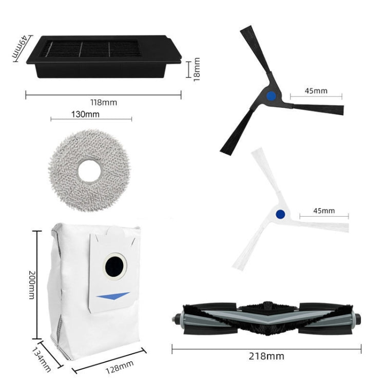 For Ecovacs X2 / X2 Pro Vacuum Cleaner Accessories, Model: Side Brush Black - free shipping - PMc TechLife - Order now!