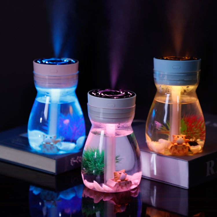 FH-068 Mini USB Car Home Colorful Light Bottle Micro Landscape Humidifier(Pink) - free shipping - PMC TechLife - Order now!