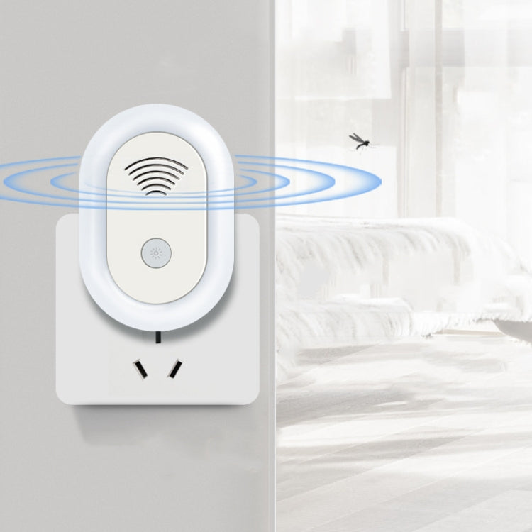 Adjustable Night Light Ultrasonic Mosquito Repeller Mini Home Electronic Mouse Repeller, Spec: EU Plug(White) - Repellents by PMC TechLife | Online Shopping South Africa | PMC TechLife | Buy Now Pay Later Mobicred