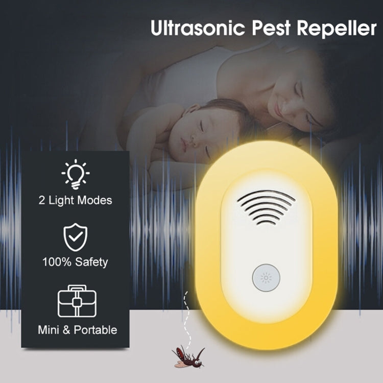 Adjustable Night Light Ultrasonic Mosquito Repeller Mini Home Electronic Mouse Repeller, Spec: AU Plug(White) - Repellents by PMC Jewellery | Online Shopping South Africa | PMC Jewellery | Buy Now Pay Later Mobicred