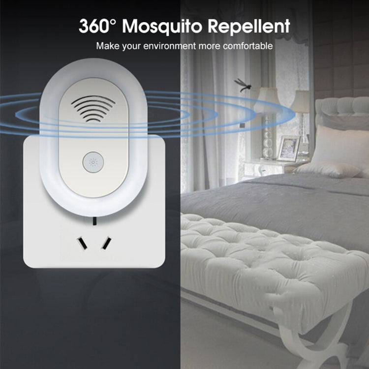 Adjustable Night Light Ultrasonic Mosquito Repeller Mini Home Electronic Mouse Repeller, Spec: US Plug(White) - Repellents by PMC Jewellery | Online Shopping South Africa | PMC Jewellery