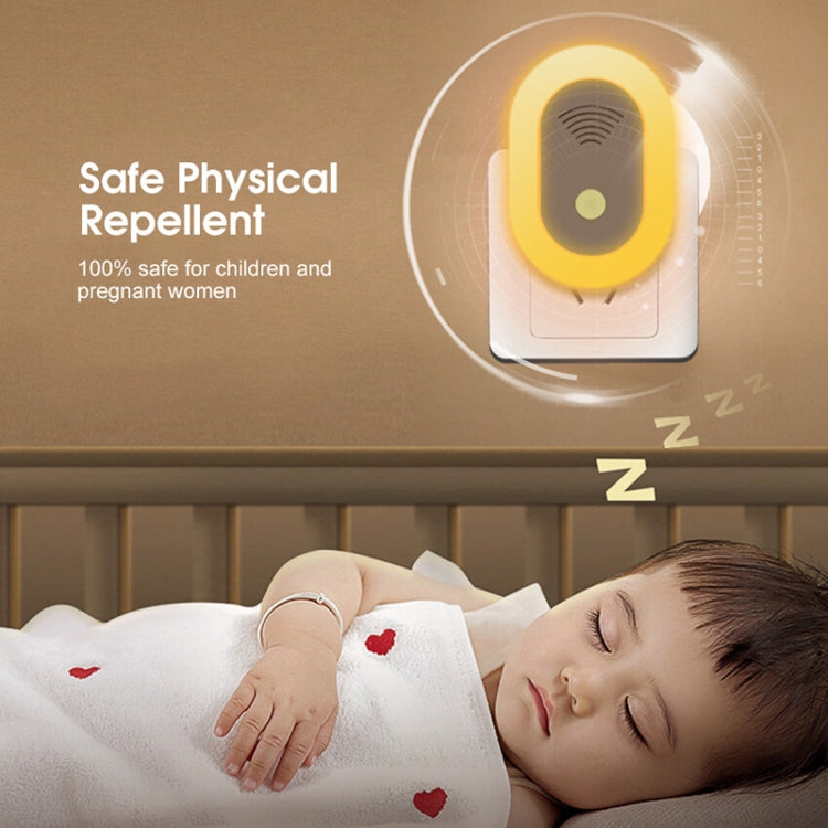 Adjustable Night Light Ultrasonic Mosquito Repeller Mini Home Electronic Mouse Repeller, Spec: UK Plug(White) - free shipping - PMC TechLife - Order now!