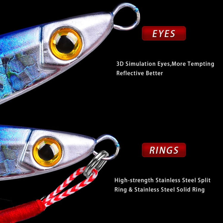 PROBEROS LF126 Long Casting Lead Fish Bait Freshwater Sea Fishing Fish Lures Sequins, Weight: 30g(Color B) - Fishing Lures by PROBEROS | Online Shopping South Africa | PMC TechLife | Buy Now Pay Later Mobicred