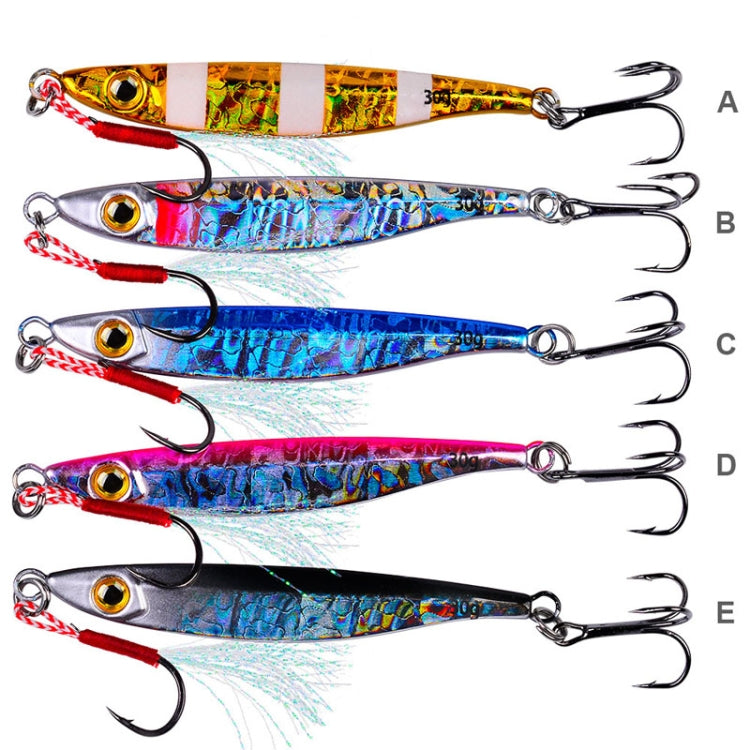 PROBEROS LF126 Long Casting Lead Fish Bait Freshwater Sea Fishing Fish Lures Sequins, Weight: 30g(Color B) - Fishing Lures by PROBEROS | Online Shopping South Africa | PMC TechLife | Buy Now Pay Later Mobicred