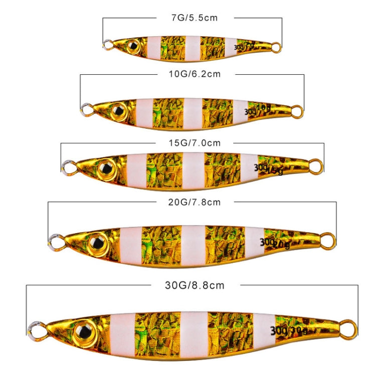 PROBEROS LF126 Long Casting Lead Fish Bait Freshwater Sea Fishing Fish Lures Sequins, Weight: 10g(Luminous Color A) - Fishing Lures by PROBEROS | Online Shopping South Africa | PMC TechLife | Buy Now Pay Later Mobicred