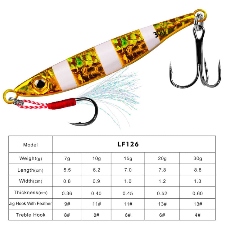 PROBEROS LF126 Long Casting Lead Fish Bait Freshwater Sea Fishing Fish Lures Sequins, Weight: 30g(Color B) - Fishing Lures by PROBEROS | Online Shopping South Africa | PMC TechLife | Buy Now Pay Later Mobicred